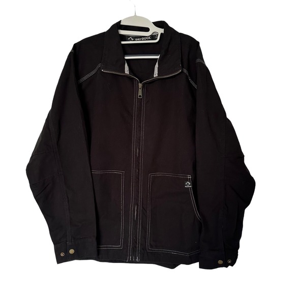 DRI DUCK Mens Black‎ Canvas Chore Jacket M Utility Workwear Rugged Outdoors Gorp